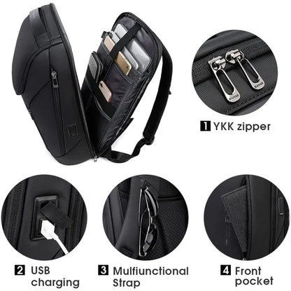 Business Backpacks Laptop 15.6 inch Multifunctional WaterProof Big Capacity Daily Work Male Backpack School Bag Mochila