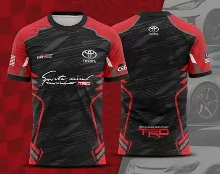 Toyota GR Gazoo Racing 3D Print Summer Short Sleeve Round Neck T-Shirt, Comfortable, Breathable, and Quick-Drying