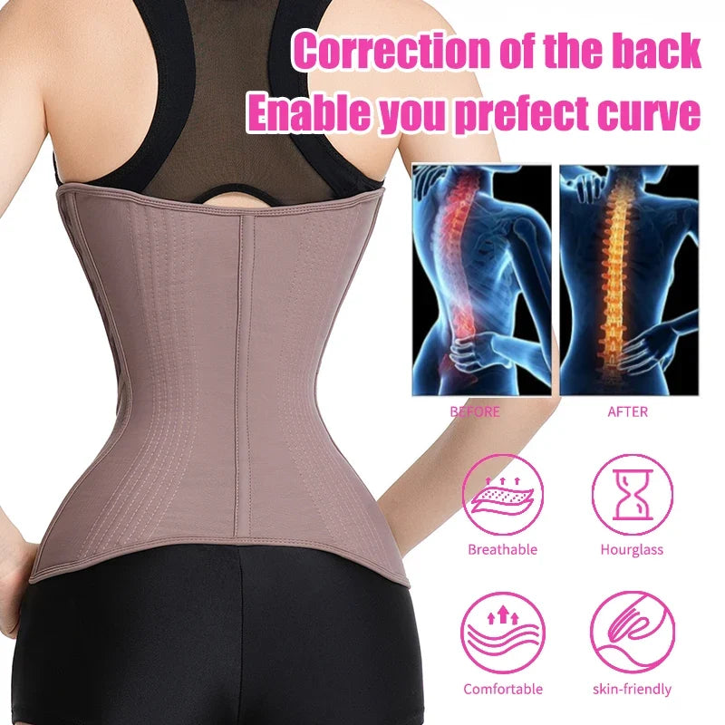 Women's Tummy Contorl  Underbust Sport Girdle Cincher Hourglass Waist Trainer Body Shaper Corset For Weight Loss