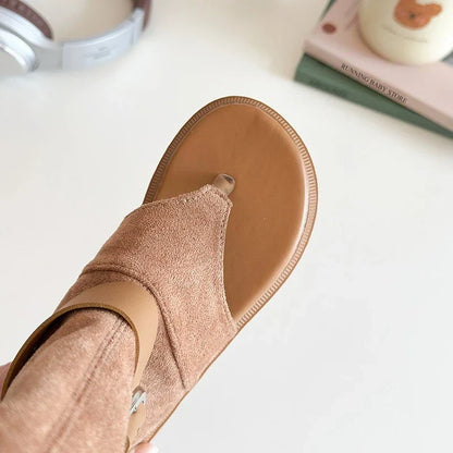 Summer Princess Long Pipe Boots Roman Sandals for Kids Girl Brand Design Ankle Strape Stretch-Satin Flip Flop Girls Shoes I06242