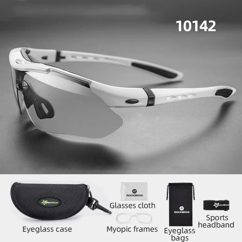 Bicycle Glasses Polarized Bike Sports Sunglasses Photochromic Men Women UV400 MTB Road Bike Goggles Outdoor Eyewear