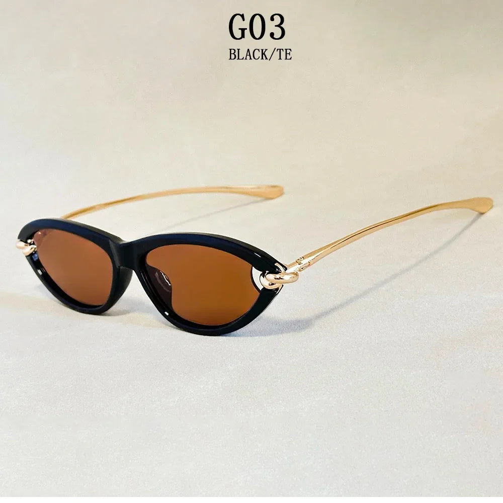 Fashion Oval Sunglasses Women 2026 Luxury Vintage New Cat Eye Sunglass Glasses Luxe Lunette Soleil Femme Lentes De Sol Mujer