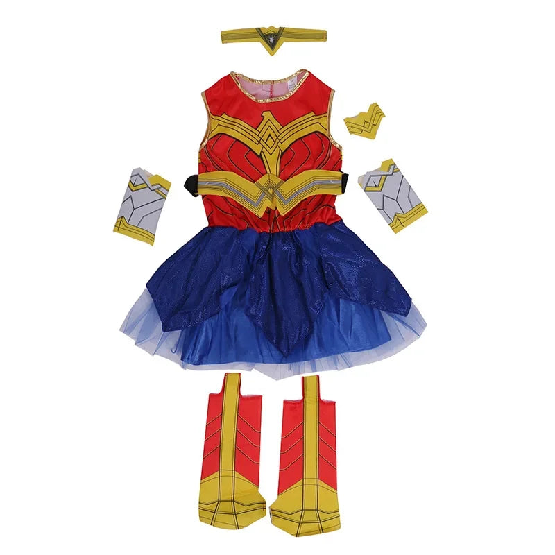 Anime Deluxe Dawn of Justice Wonder Woman Superhero Halloween Cosplay Fantasia Fancy Dress Costume Cosplay Costumes