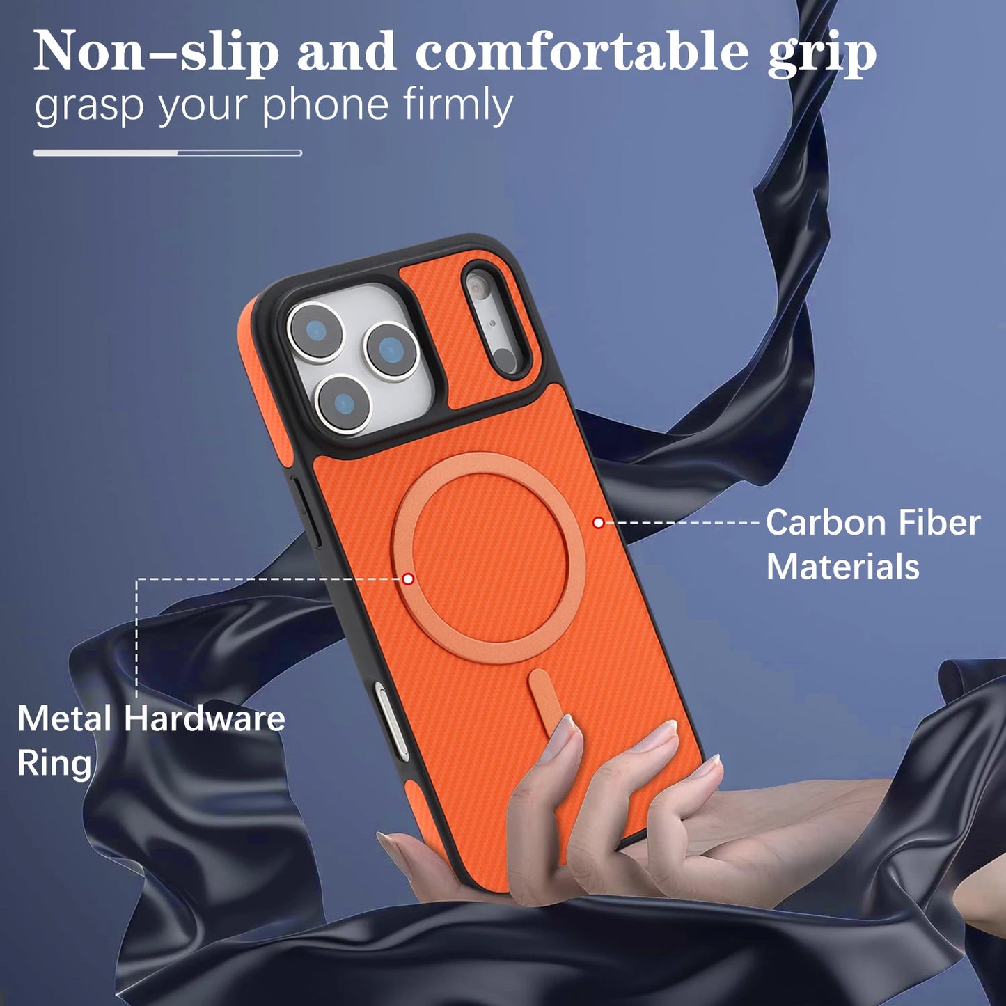 Luxury Carbon Fiber Magnetic Leather Phone Case For iPhone 17 Pro Max 16 Plus 15 14 13 12 For Magsafe Shockproof Slim Fit Cover