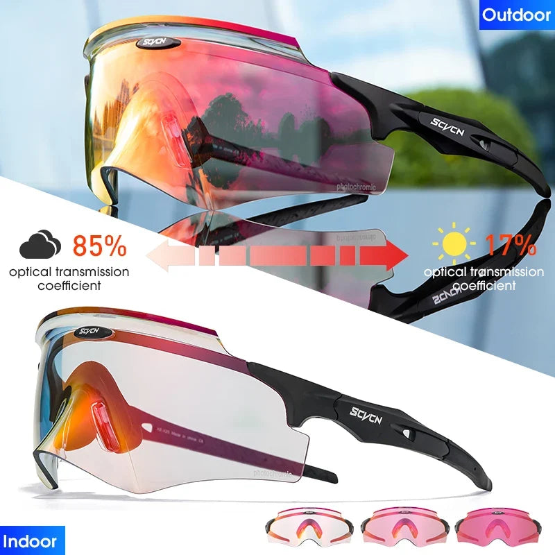 Men's Cycling Glasses Outdoor Sport Runing Sunglasses Women MTB Bike Bicycle Goggles Road Riding Fishing Hiking Eyewear