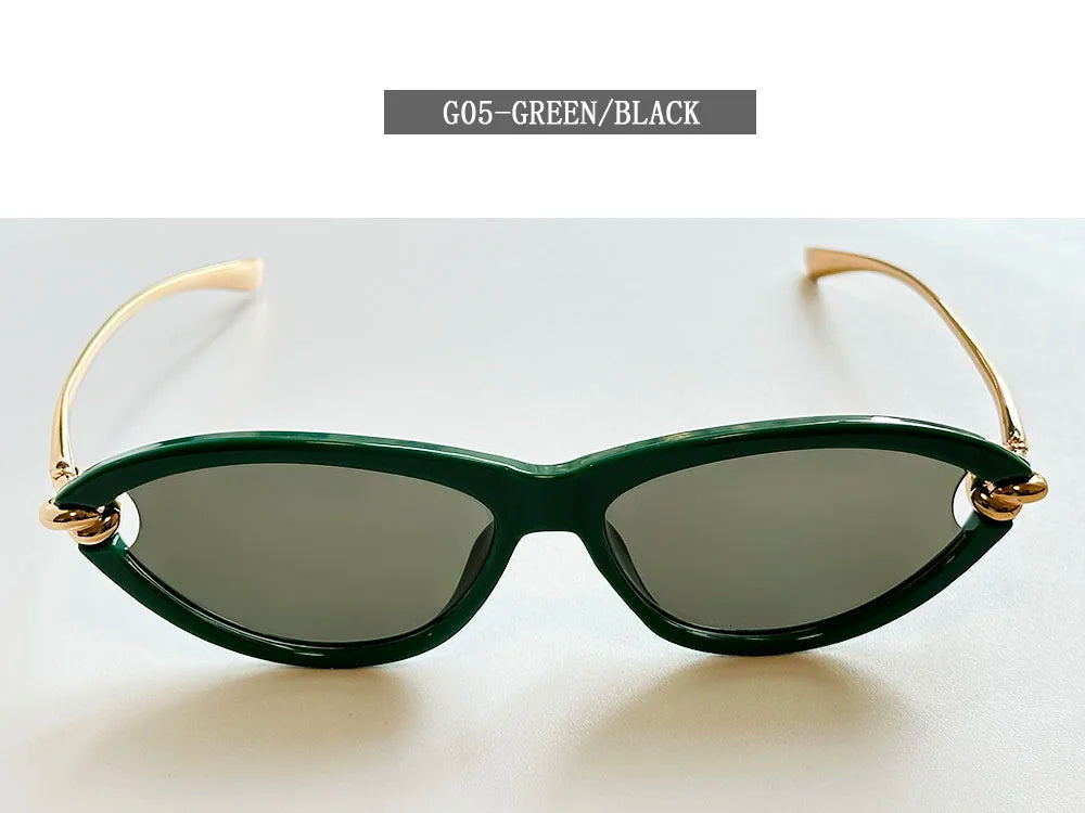 Designer Cat Eye Sunglasses Women Trendy 2026 Fashion Glasses Vacation Shades Luxe  Lunette Soleil Femme Lentes De Sol Mujer Sun