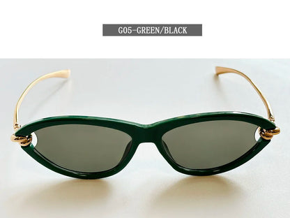 Designer Cat Eye Sunglasses Women Trendy 2026 Fashion Glasses Vacation Shades Luxe  Lunette Soleil Femme Lentes De Sol Mujer Sun