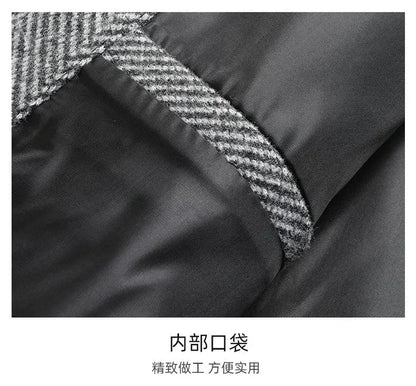 Mens Blazer Fashion Business Handsome Gentleman Korean Version of British Style Leisure Slim Solid Color Wedding Work Blazer