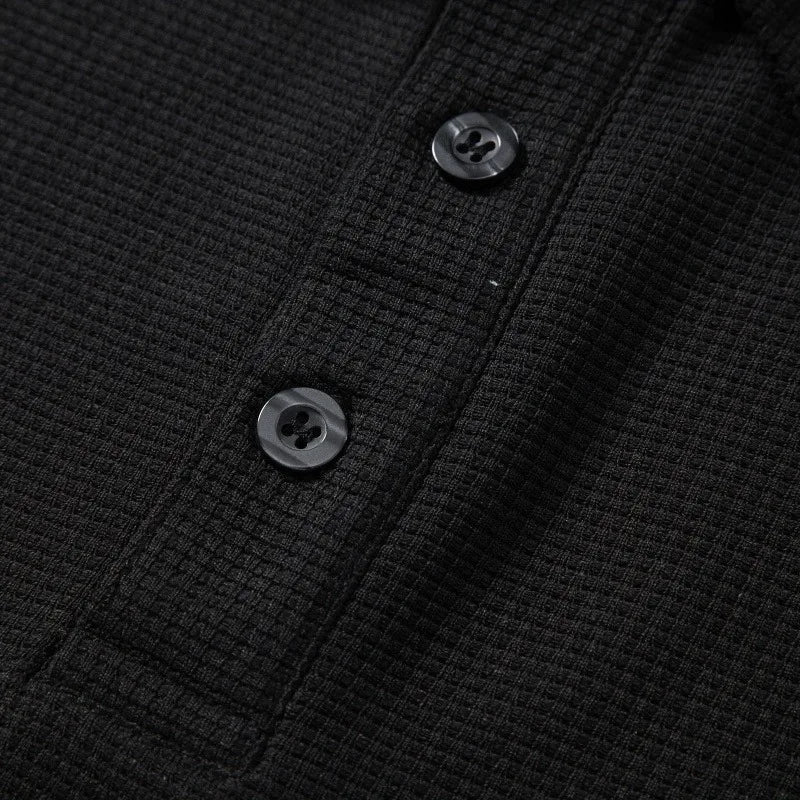 Luxury brand polo shirt long sleeved embroidered design men's top 2025 autumn new comfortable breathable business casual T-shirt