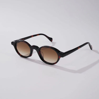 Fashion Top Quality Acetate Small Round Man Sunglasses Tourism Driving UV400 Protection Women Custom Prescription Sun Glasses