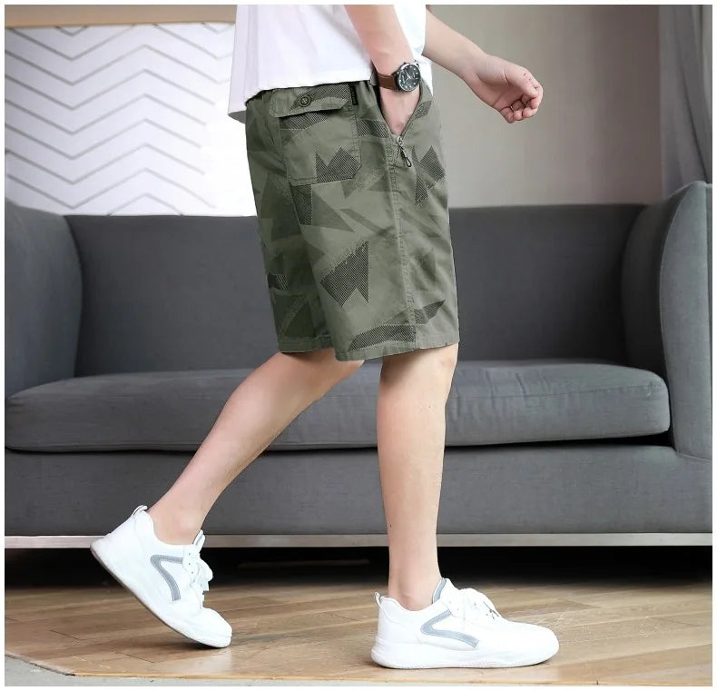 Big Size Men's Casual Shorts Light Weight Cotton Shorts Summer Running Breathable Sweat Shorts
