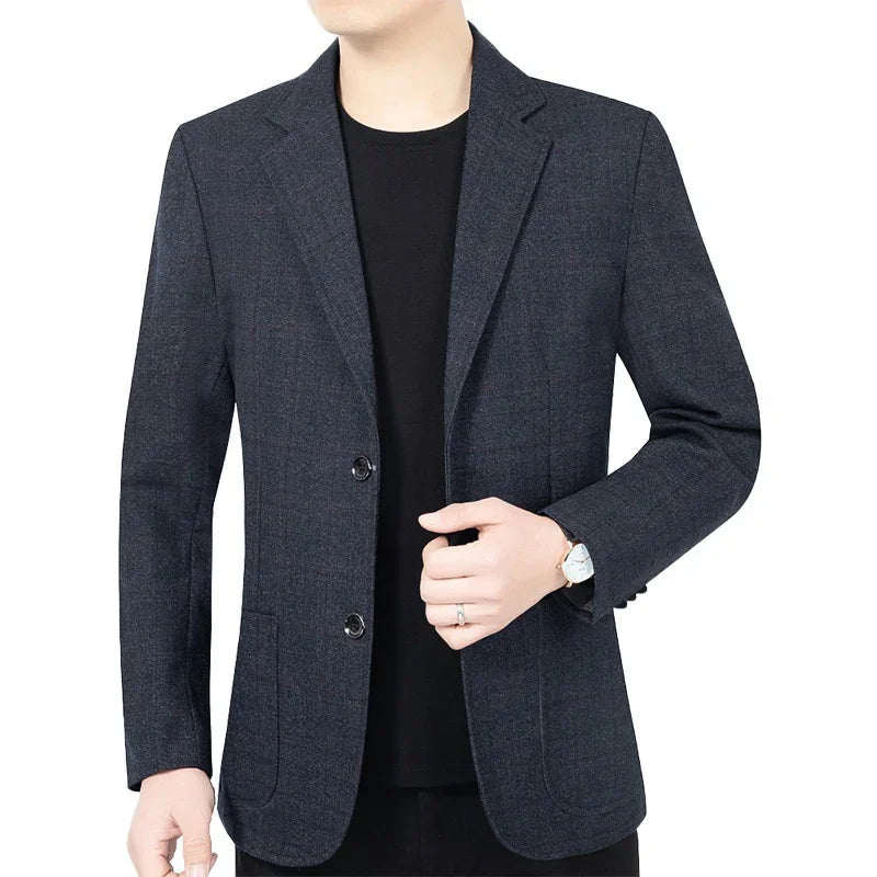 Brand Fashion Suits Blazer Mens Checked Spring Blazer for Men Stylish 2026 Autumn New in Suits Blazers Men Clothing