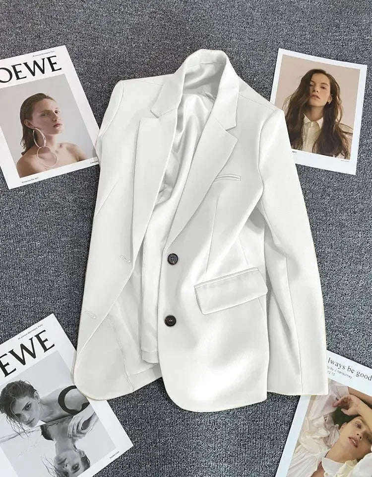 New Spring Suit 2025 Suit Jacket for Women with Small Temperament and High-end Feel Loose Casual Chic Elegant Fashion Coat Top