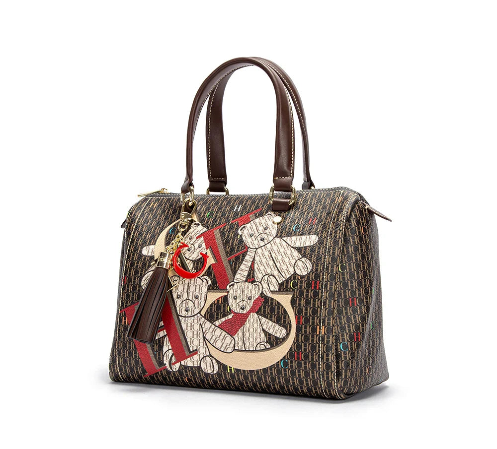 Colorful Print Design Spacious New-Style Women's Tote Bag Unique Prints Fashionable Women's Clutch Bag