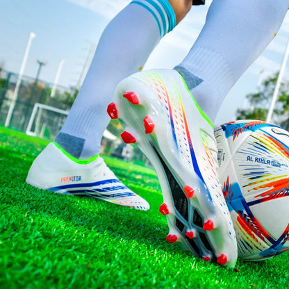 Soccer Shoes Men's Women TF/FG Football Boots Non-Slip Cleats Traning Grass Sneakers Teenagers Outdoor Breathable Sport Footwear