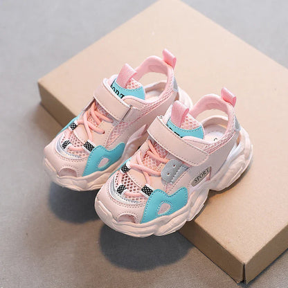 Kids Sports Sandals Fashion Classic 2025 Summer Boys Girls Beach Shoes Cut-outs Air Mesh Breathable Hollow Casual Fashion Sandal