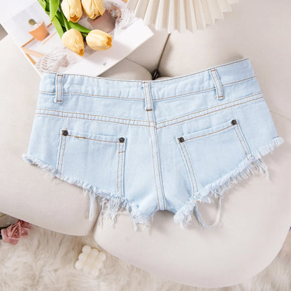 26 New Summer Fashion Sexy Low Waist Ripped Women's Denim Shorts Hot Pants Jeans Booty Shorts