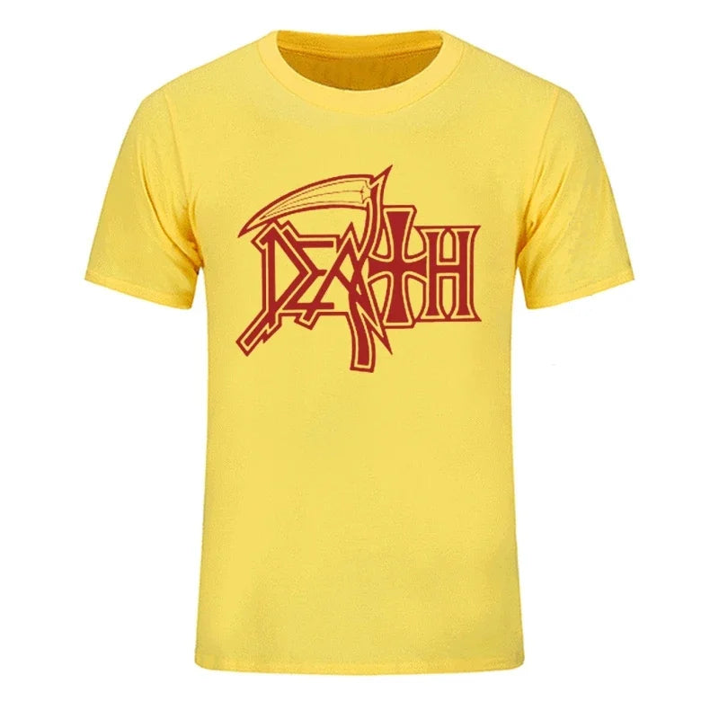 New DEATH ROCK BAND HEAVY METAL Men T-shirt Casual Round Neck Oversized Cotton T Shirt Birthday Gift Tshirt Fashion Streetwear