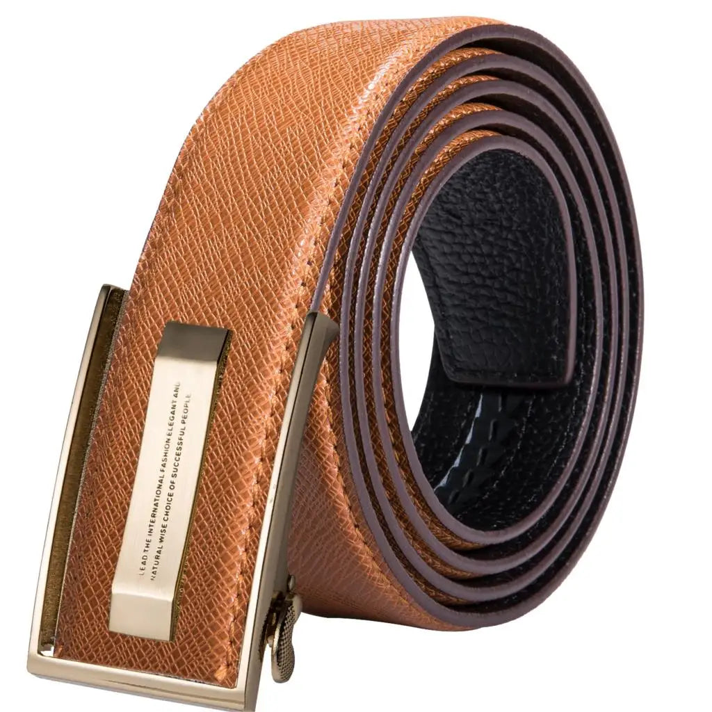 Men's Orange Brown Belt for Jeans New Yellow Green Blue Leather Jeans Belts Fashion Cowboy Genuine Leather Belt Strap