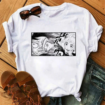 Anime Spy X Family T shirt Wommen Japanese Harajuku Fashion Short Sleeve T-shirts Summer Tops Kawaii O-Neck Women's T-shirt Top