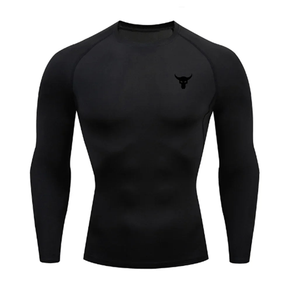 Men and women quick drying sportswear T-shirts long sleeved tight fitting clothes comfortable and breathable running clothes