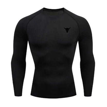 Men and women quick drying sportswear T-shirts long sleeved tight fitting clothes comfortable and breathable running clothes