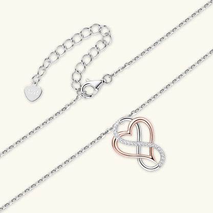 925 Silver Rose Gold Heart Necklace Pendant Full Moissanite Necklace For Women 18k Gold Plated Dainty Choker Valentines Gifts