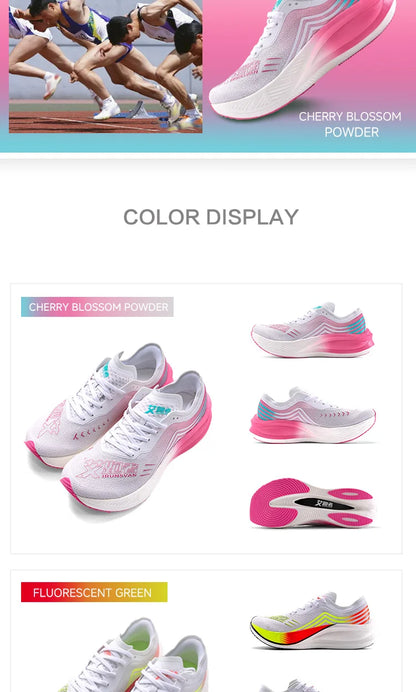 Marathon Racing Carbon Plate Men's Running Shoes Ultra Light Shock Absorption Training Women's Sports Shoes