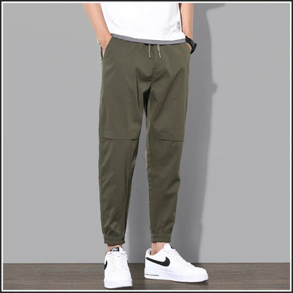 Men's Fashion New Beach Pants Joggers Streetwear Sweatpants Casual Pants Loose Summer Solid Color Long Drawstring Streetwear