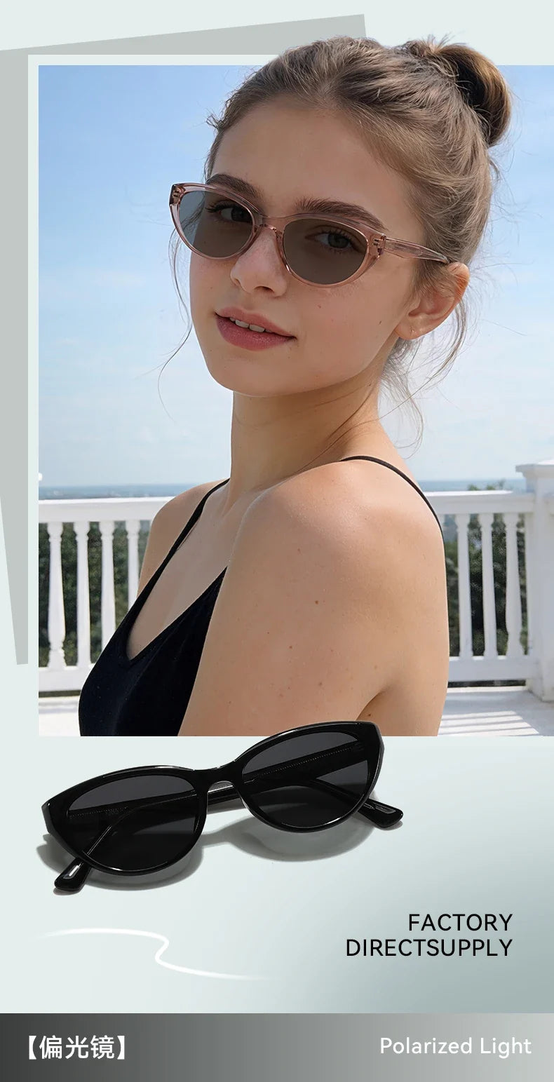 New Sweet Simple and Stylish Cat Eye Sunglasses UV Protection Reading Glasses Women Customizable Prescription 99022