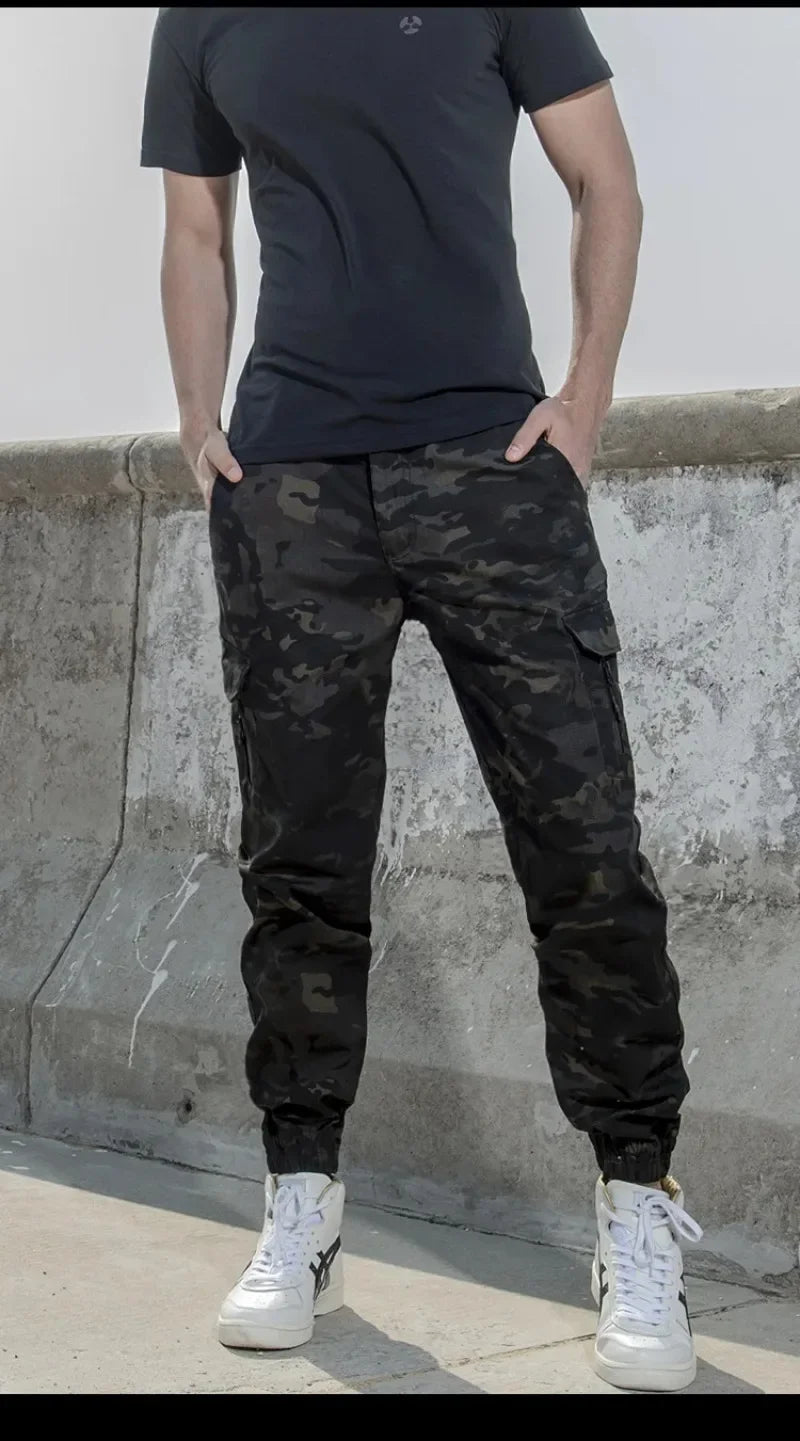 Men Camouflage Tactical Pants Camping Hiking Jogger Trousers Casual Waterproof Fashion Hunting Outdoors Casual Cargo Pants
