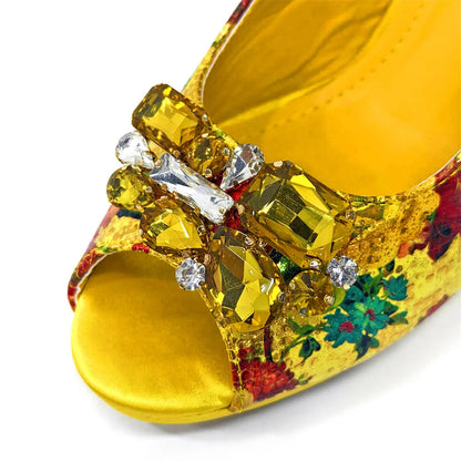 Italian Sandals and Bags Matching Set 2024 Women Heel Party for Gold Colour Wedding Bigger Size Thick Heel Shoes