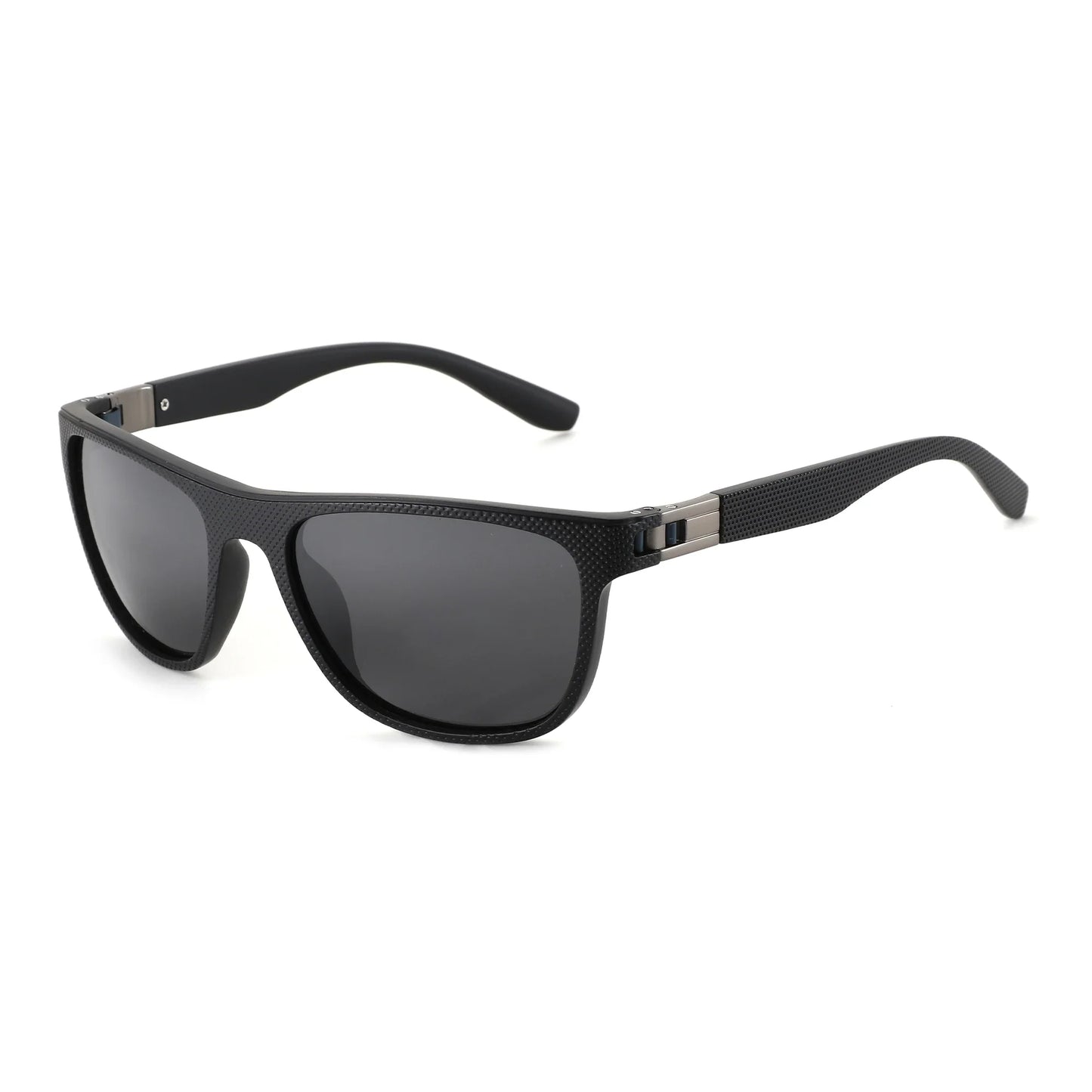 (L Size)Sport Square TR90 Polarized Sunglasses Prescription For Men UV400 Protection Myopia Optical Sun Glasses