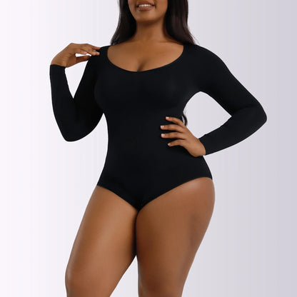 Sexy Women's Clothing Autumn/winter Long Sleeve Shapewear Tummy Control Bodycon Dress