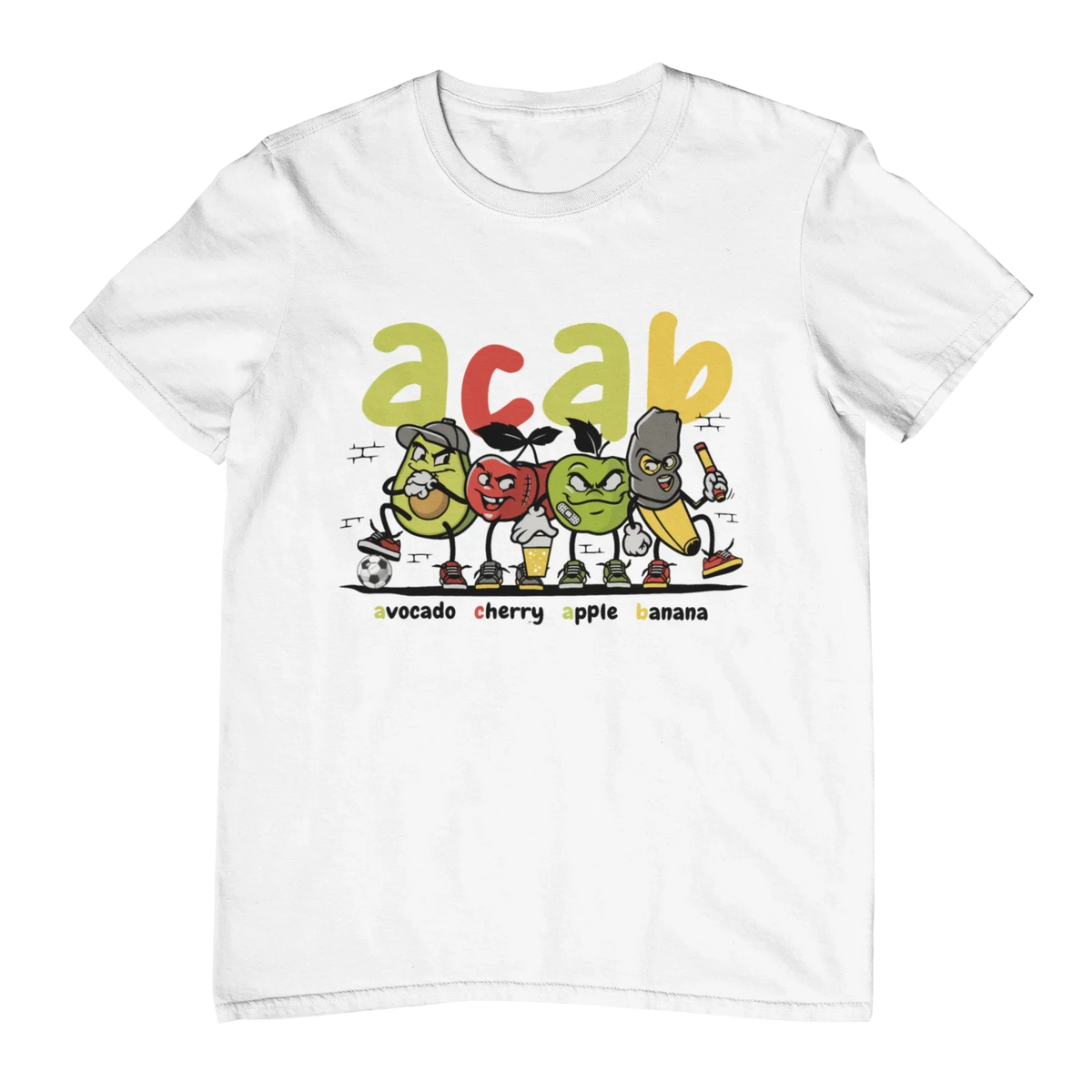 ACAB Police Car Hooligans Ultras Men Women T-shirt Outdoor Street Casual Fashion Hip-hop Rock Pure Cotton Short-sleeve Clothing