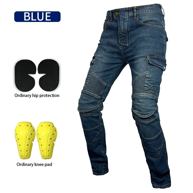 Moto Jeans  Motorcycle Pants Motorcycle Jeans Protective Gear Riding Touring Motorbike Trousers With Protect Gears Summer Women