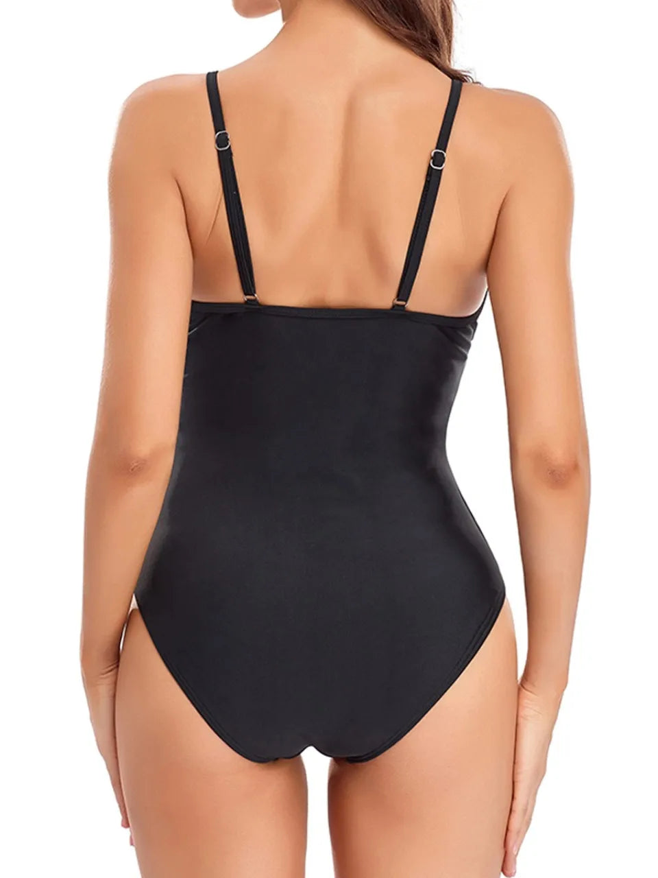 Plain Mesh Ruched Swimsuit 2026 Women One Piece Solid Swimwear Female Bathers Bathing Swimming Swim Bodysuit Summer Beachwear