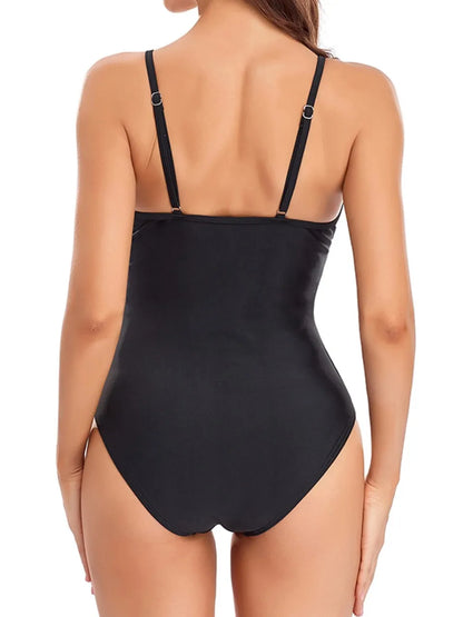 Plain Mesh Ruched Swimsuit 2026 Women One Piece Solid Swimwear Female Bathers Bathing Swimming Swim Bodysuit Summer Beachwear