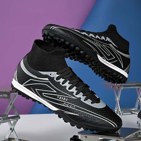 Adult anti slip TF/broken nail men's breathable sports shoes new couple outdoor lightweight soccer shoes