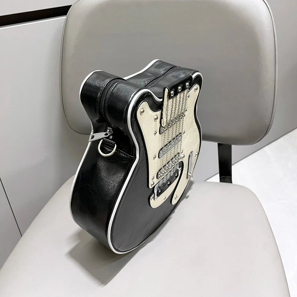 Purses And Handbags For Women Luxury Designer Leather Crossbody Shoulder Bag Handmade Guitar Shape purse Bags Purse