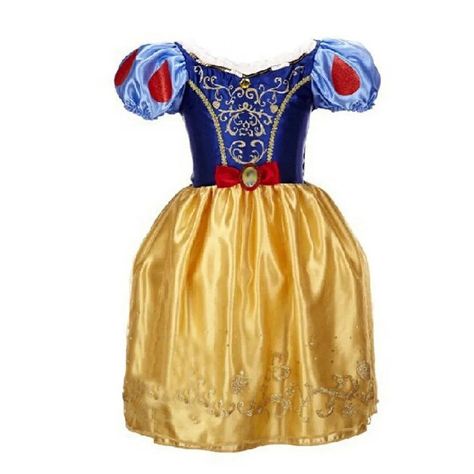 Children Princess Costume Party Fancy Flower Vestido New 2024 Christmas Birthday Carnival Dress Up Rapunzel Belle Disguise Frock