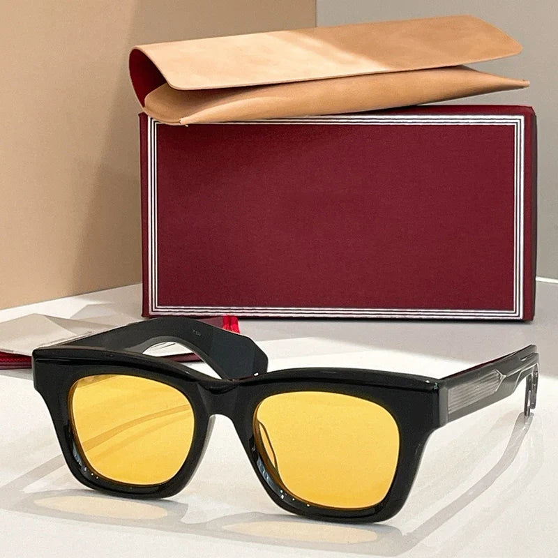 Dealan Uv400 High Quality Men and Women Sunglasses Designer Japan Handmade Optical Prescription Limited Edition Eyewear