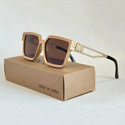 Millionaire Square Sunglasses Women 2026 UV400 Protection Sunglass Men Luxury Brand Design Fashion Glasses Gafas De Sol Hombre
