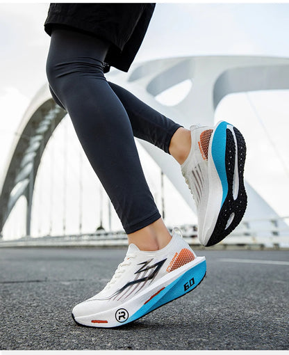 Running Shoes Carbon Board Profession Marathon Men Sports Breathable Lightweight Women's Comfortable Athletic Nonskid Sneakers