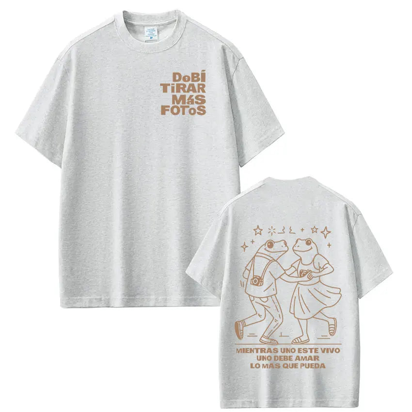 Rapper Bad Bunny Debi Tirar Mas Fotos DTMF Merch Women's T-shirt Men's Clothing Harajuku T-shirt Casual Short Sleeve T-shirts