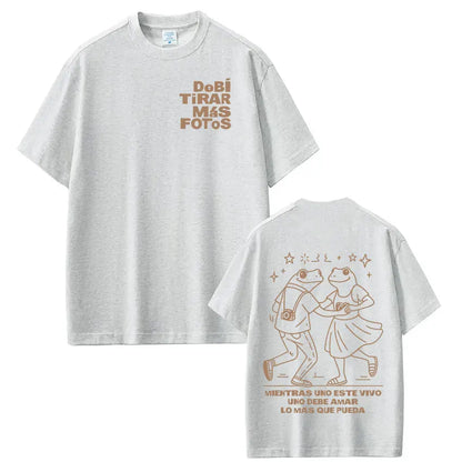 Rapper Bad Bunny Debi Tirar Mas Fotos DTMF Merch Women's T-shirt Men's Clothing Harajuku T-shirt Casual Short Sleeve T-shirts