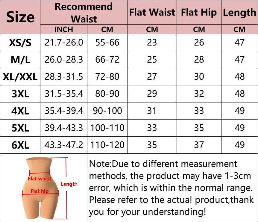 High Waist Trainer Panties Shapewear for Women Tummy Control Hip Butt Lifter Shorts Slimming Sheath Thigh Trimmer Body Shaper