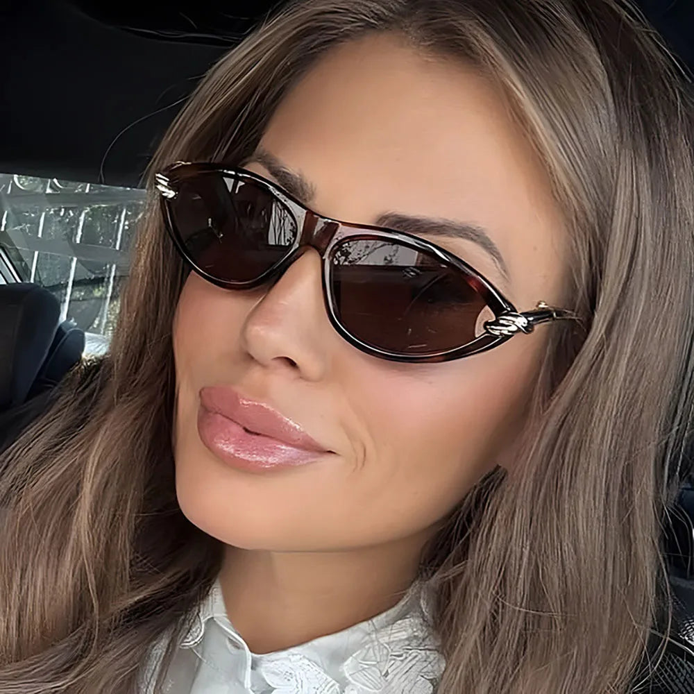 Fashion Oval Sunglasses Women 2026 Luxury Vintage New Cat Eye Sunglass Glasses Luxe Lunette Soleil Femme Lentes De Sol Mujer
