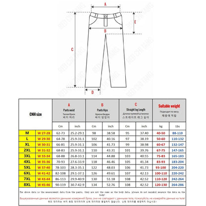 Korean Popular Clothes Jeans Casual Men Loose Fit Stretch Spandex Denim Jogger Pant Male Hip Hop Streetwear Trouser Big Size 8XL