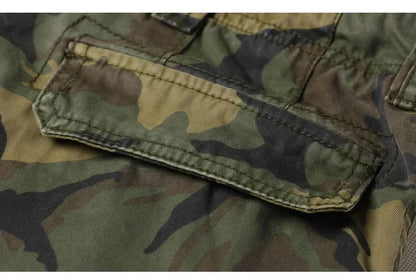 Camouflage Shorts Male Military Clothing Style Army High Quality Mens Cargo Shorts Cotton Multi Pockets Breeches Bermuda Cargo